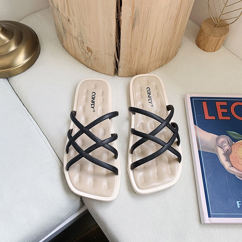 IELGY Dép đế mềm chống trượt phong cách Roman