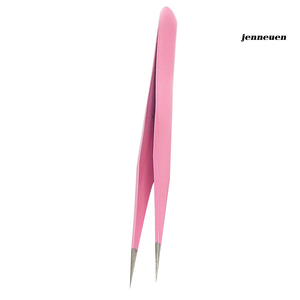 Je- Nhíp Gắp Lông Mi Giả Thẳng / Cong Bằng Thép Không Gỉ Tiện Lợi