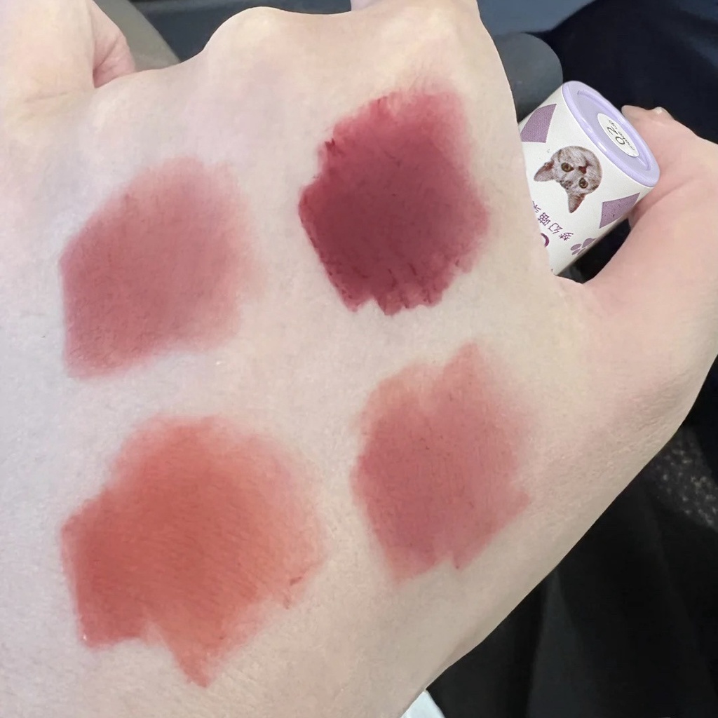 Son Sáp Tông Lì Màu Nâu Đỏ Tạo Hiệu Ứng Sương Khói Chống Dính Cốc