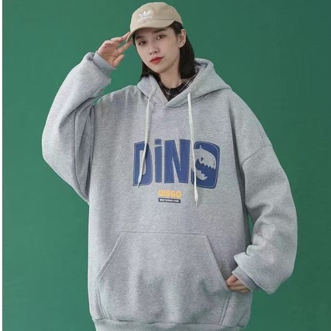 ZHELIHANGFEI Áo Hoodie Tay Dài In Chữ Phong Cách Preppy Dễ Phối Đồ