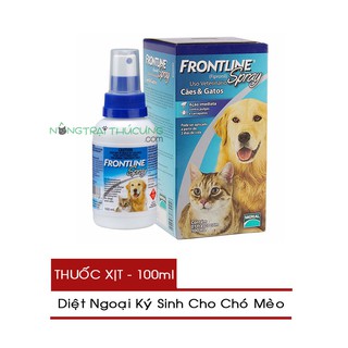 Xịt Trị Ve, Rận, Bọ Chét Cho Chó Mèo - FRONTLINE Spray 100ml
