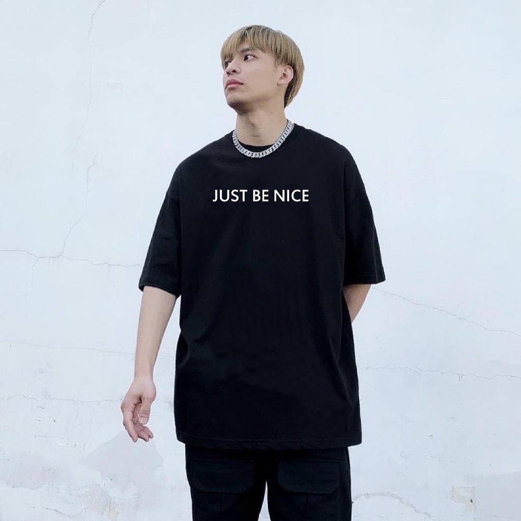 Áo thun tay lỡ Gấu 194 Unisex from rộng phong cách Local Brand Ulzzang vải coton cao cấp dày dặn, co dãn- JUST BE NICE | BigBuy360 - bigbuy360.vn