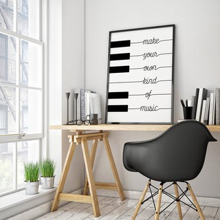  <HANDMADE> Tạo thể loại âm nhạc của riêng bạn - tranh gỗ nghệ thuật treo tường đen trắng 