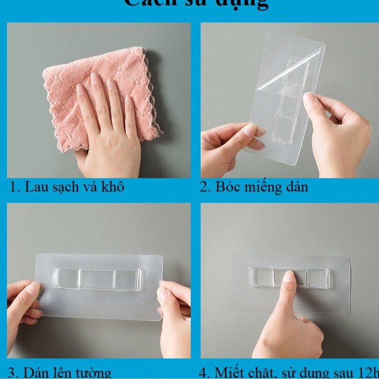 Ống đựng đũa treo tường, ống cắm đũa thìa nhựa dán tường chắc chắn hình mây