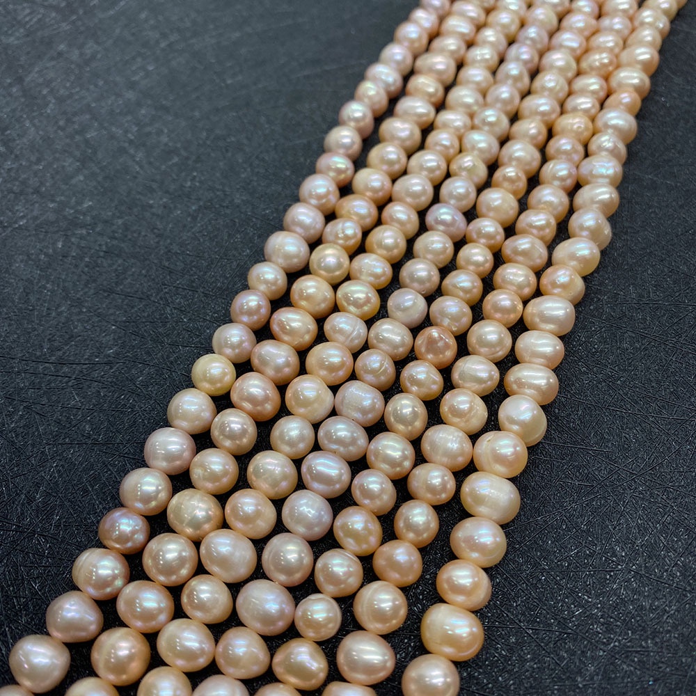 Chuỗi Hạt Ngọc Trai Tự Nhiên 3-4mm11-12mm Dùng Làm Trang Sức Thủ Công