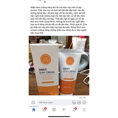 KEM CHỐNG NẮNG VẬT LÝ DAILY SUN CREAM 3 IN 1 SPF50+ PA ++++ 60ML - NÂNG TONE | BigBuy360 - bigbuy360.vn