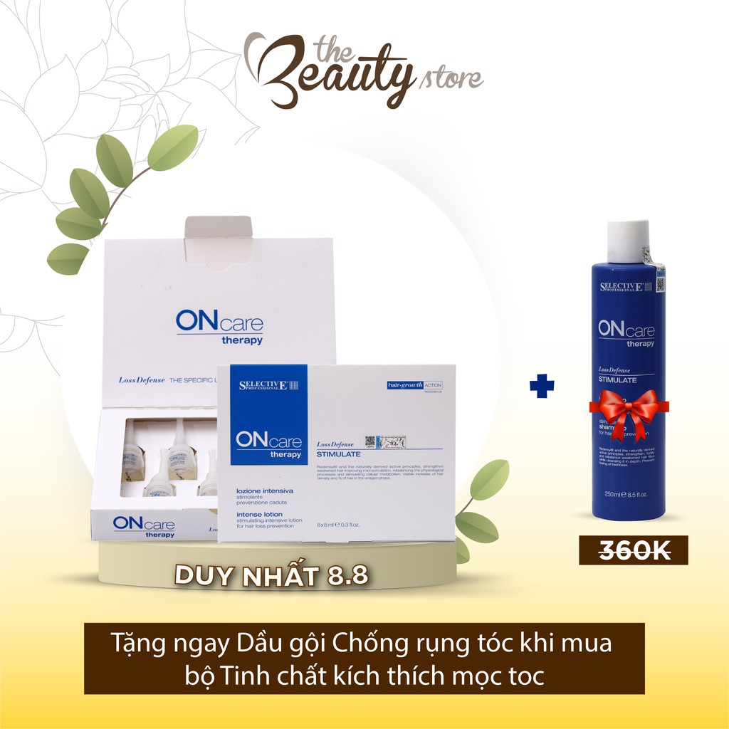 Tinh Chất Kích Mọc Tóc Và Chống Rụng Tóc Chuyên Sâu Selective Dành Cho Tóc Yếu Mảnh Stimulate Intense Lotion 8 mlx 8 Lọ