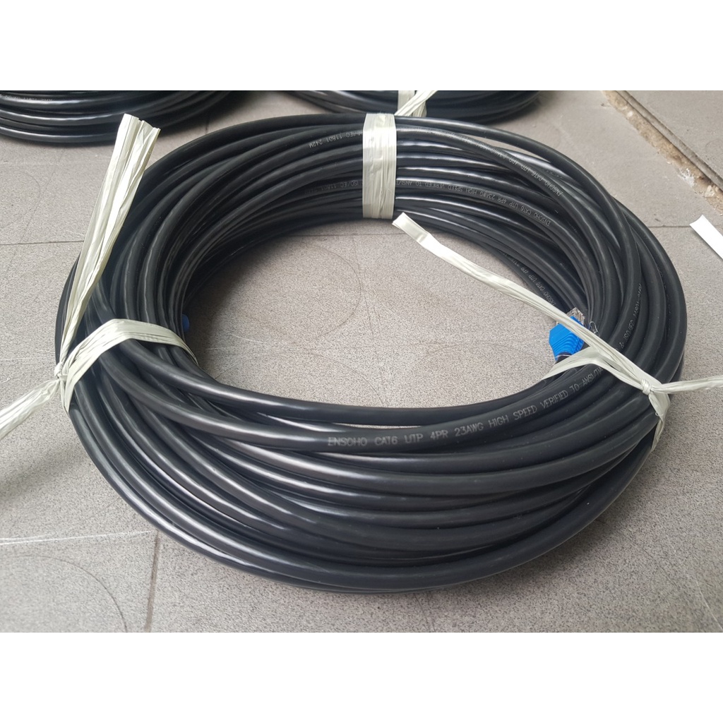 10m đến 30m cáp mạng ngoài trời ENSOHO chuẩn UTP Cat6 lõi CCA