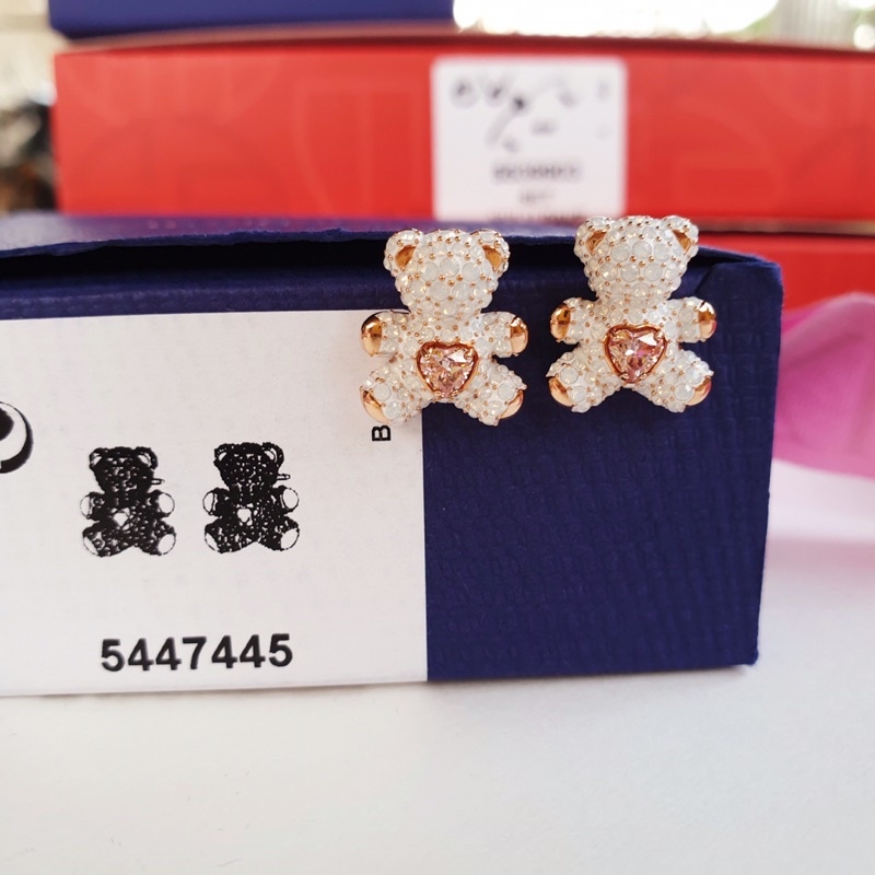 Bông tai Gấu Swarovski