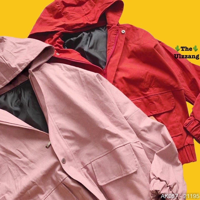 🌵 𝐓𝐡𝐞𝐔𝐥𝐳𝐳𝐚𝐧𝐠 🌵 057 Áo Khoác Kaki Trơn 2 Lớp (Kèm Video, Hình Chụp Thật)