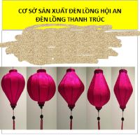 Combo 20c đèn lồng Hội An 30cm,40cm lụa lộn xộn màu