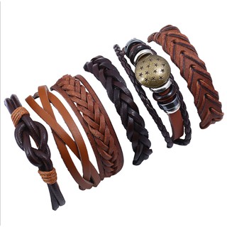 Combo 6 vòng đeo tay nam nữ cá tính giá rẻ