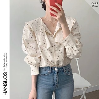 SƠ MI ULLZANG STYLE, ÁO SƠ MI CHẤM BI