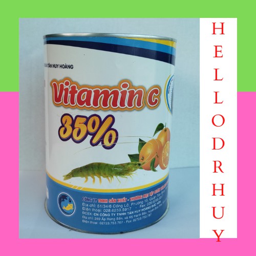 Chế Phẩm Sinh Học Thuốc Thuỷ Sản - Hi Vitamin C 35% - Tăng Cường Sức Đề Kháng Cho Tôm, Cá - Gói 1kg