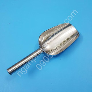 Dụng cụ xúc đá inox, muỗng xúc đá