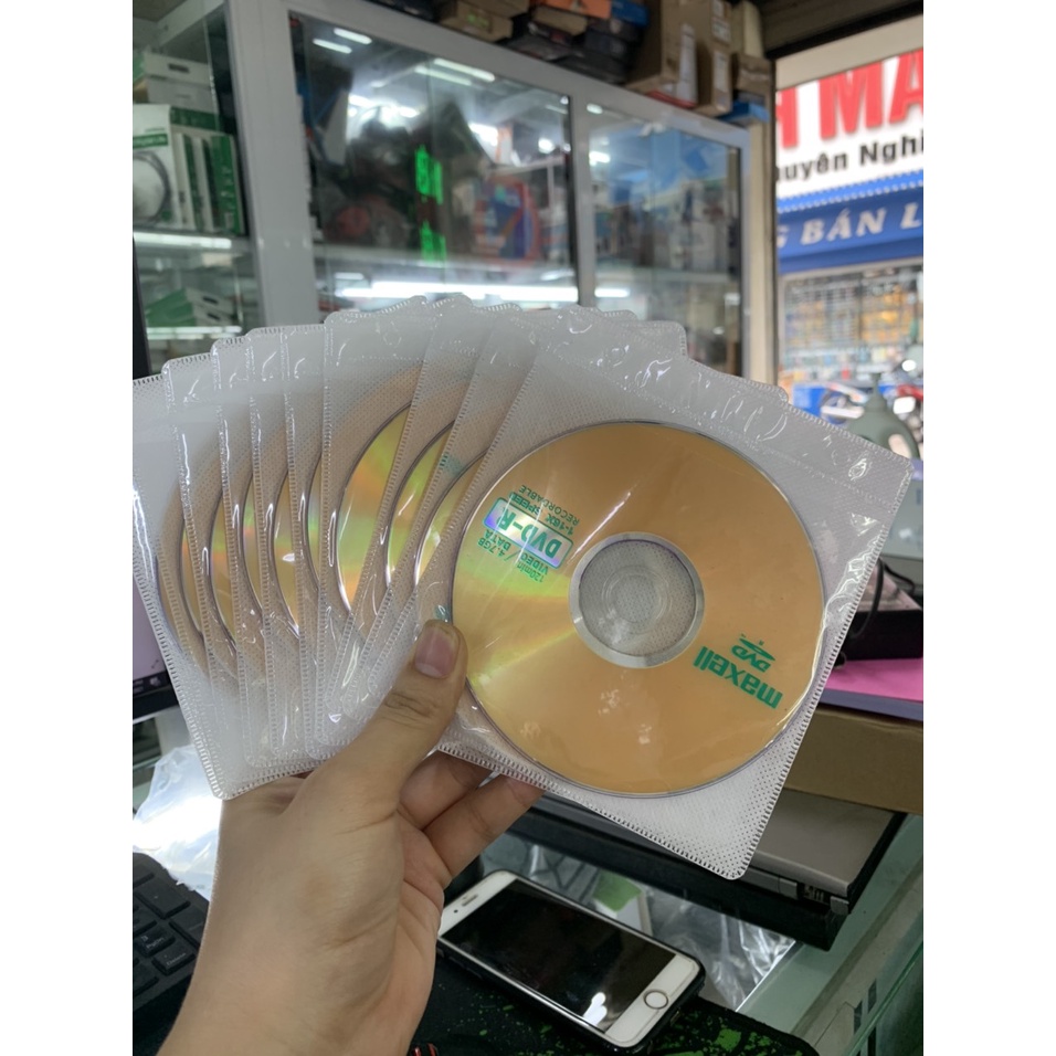 Đĩa DVD Trắng Maxel 4.7GB (Tặng Kèm Vỏ Đựng Đĩa)