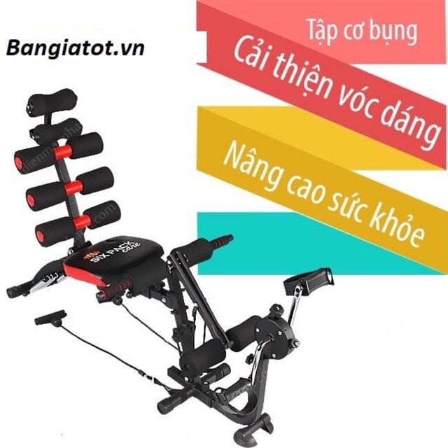 Máy tập cơ bụng New Six Pack Care có đạp chân
