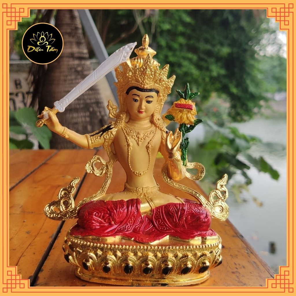 Tượng phật văn thù bồ tát mật tông Tây Tạng thờ cúng , tượng phật để ô tô