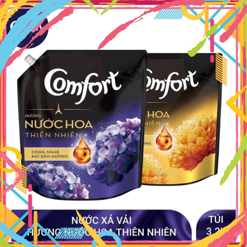 Nước Xả Vải Comfort Túi 3,2L Bella/Sophia