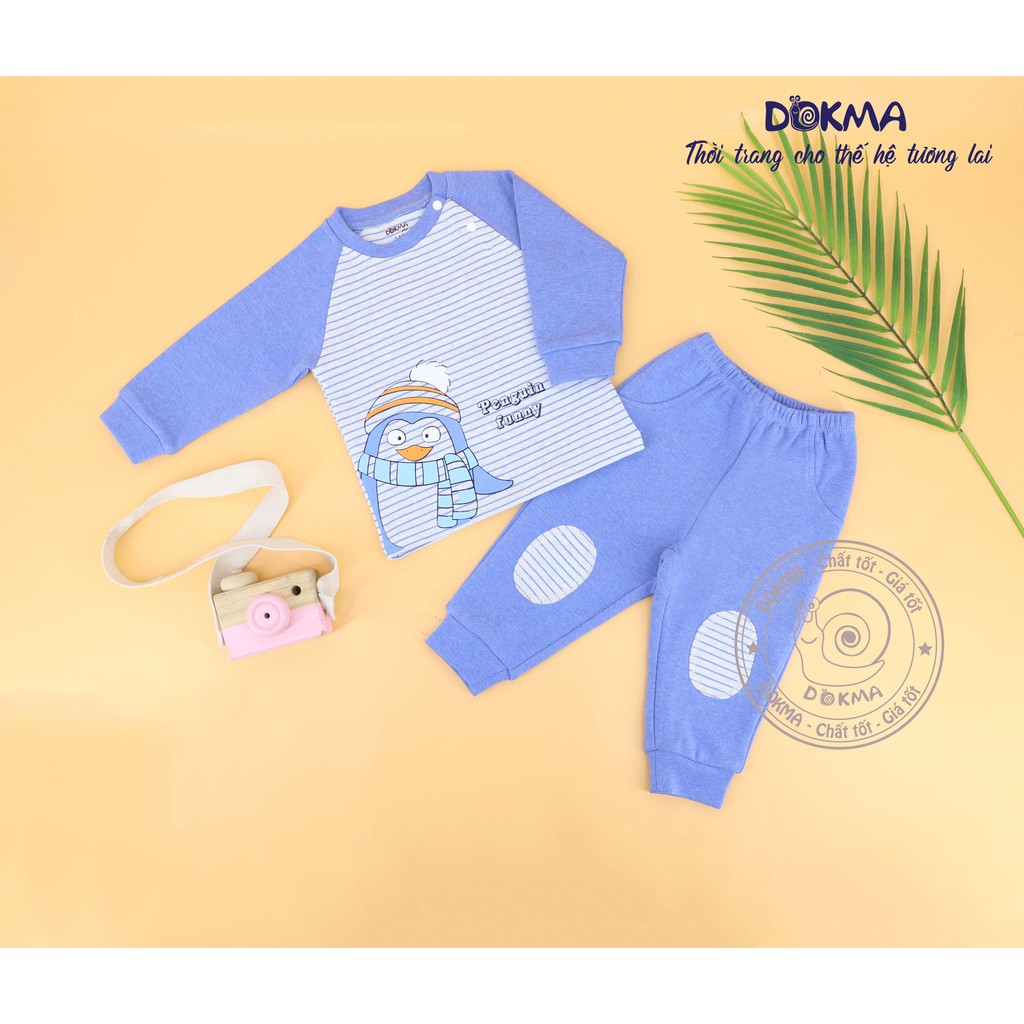 DB542 Bộ quần áo zaglan dài tay Dokma (6-24m)