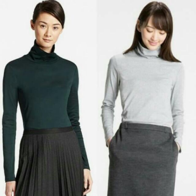 Áo cổ lọ cotton Uniqlo Nhật