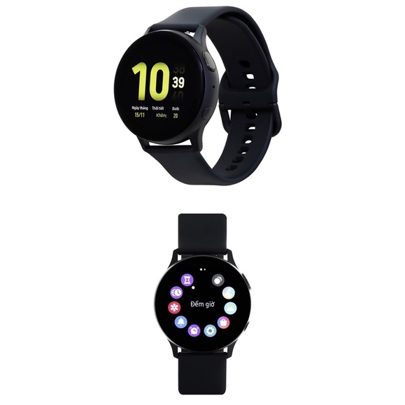 Đồng hồ thông minh Samsung Galaxy Watch Active 2 (Mặt nhôm) - Nguyên seal - Đen - 40mm-New