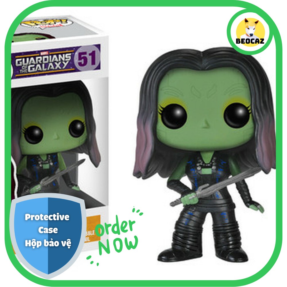 [Ship Hỏa Tốc] [Tặng Hộp Bảo Vệ] Mô hình Funko Pop Marvel siêu anh hùng nhân vật Gamora 51 chính hãng bền màu an toàn