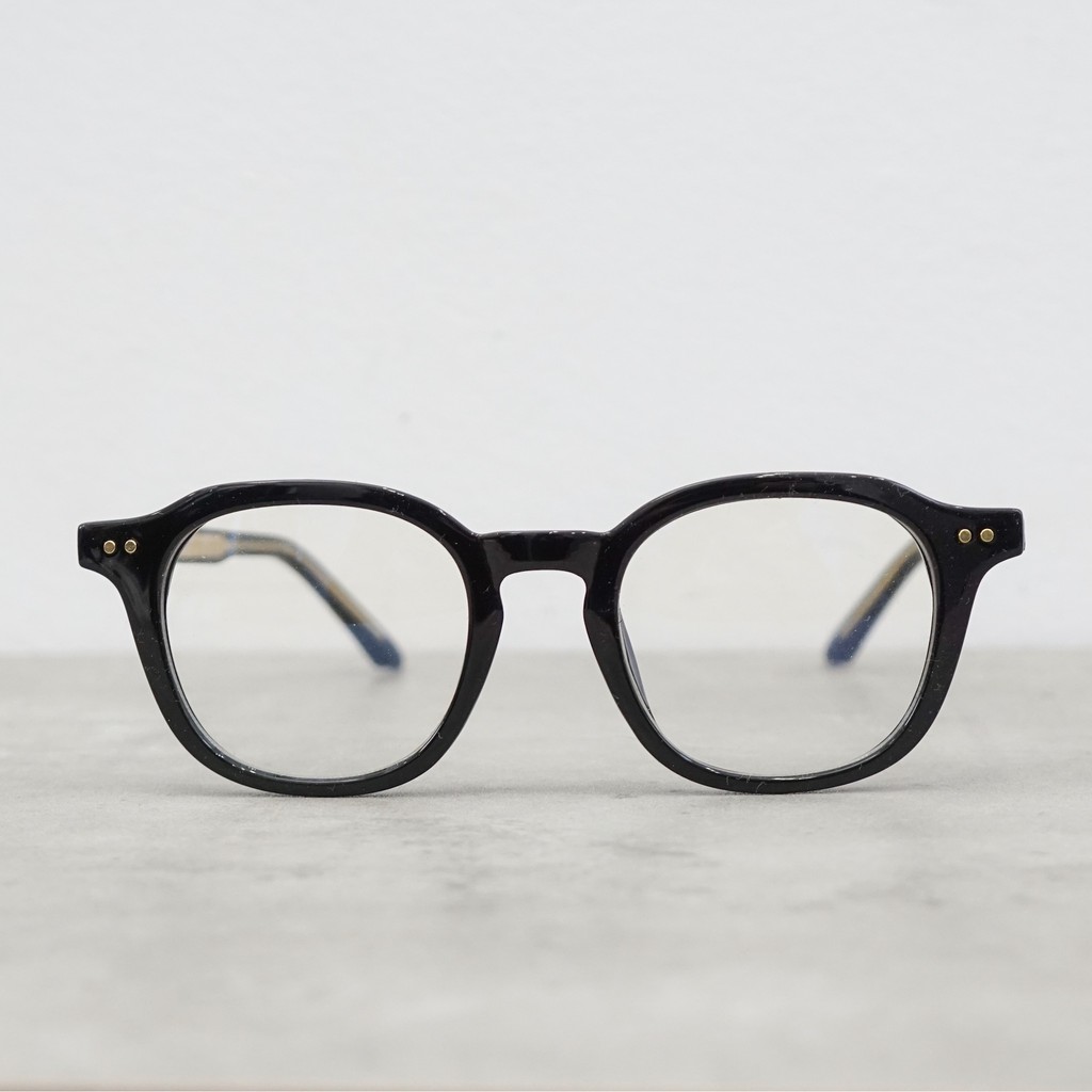 Kính Gọng Vuông Black Gold Glasses