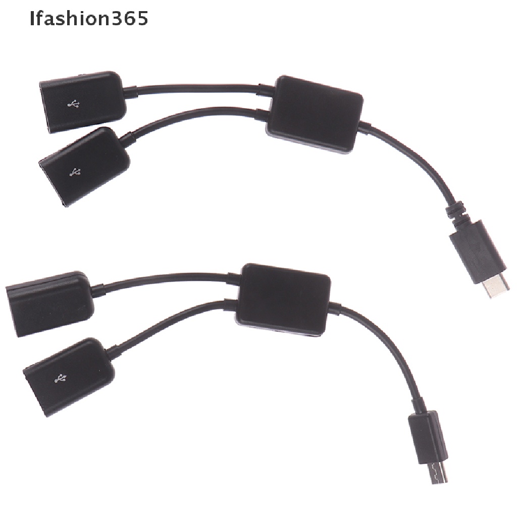 Bộ chuyển đổi chia cổng micro USB/ Type C sang 2 cổng OTG chất lượng cao