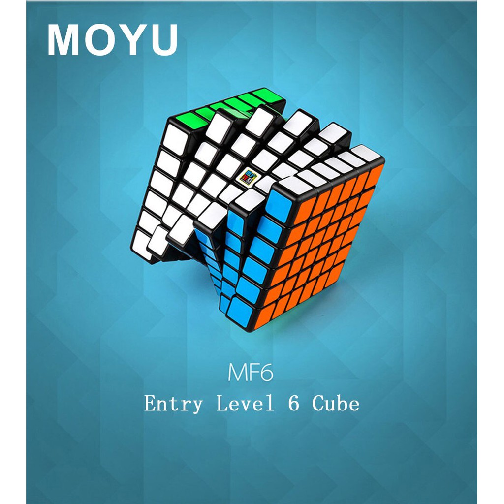 Rubik 6x6 Moyu Meilong Sticker (Tặng Dầu Bôi Trơn Và Chân Đế) - Rubik 6x6x6 Rubik MF6 Cao Cấp Thách Thức Trí Tuệ