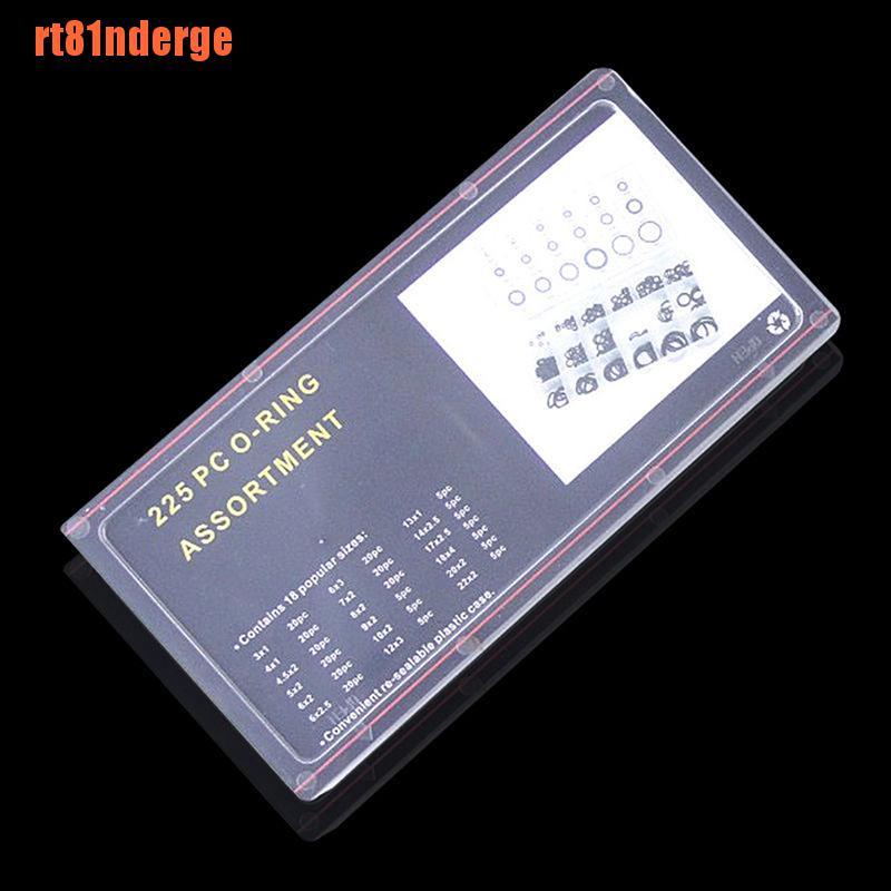 Set 225 Vòng Đệm Cao Su Đen Hình Chữ O Nhiều Kích Cỡ