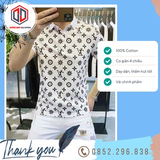 Áo Polo Phông Lv , Chất Liệu Cotton Mát Co Giãn 4 chiều , Mẫu Mới 2022
