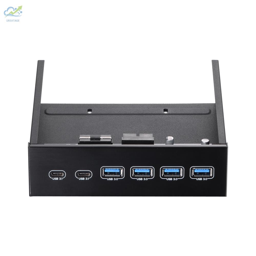 Bộ Chuyển Đổi Usb Hub 5.25 "2 Cổng Usb 3.1 & 4 Cổng Usb 3.0 Tốc Độ Cao | BigBuy360 - bigbuy360.vn