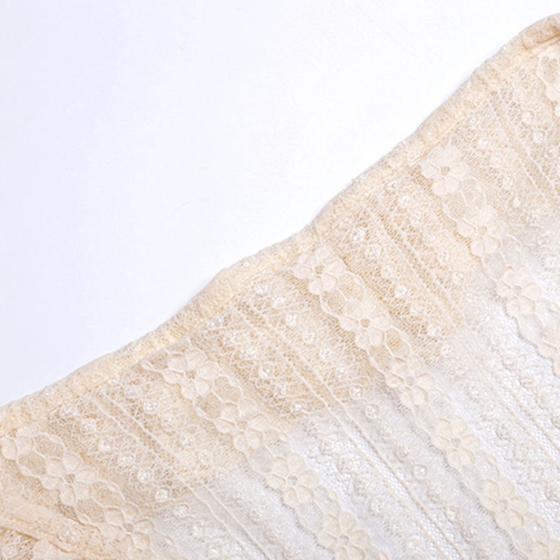 Áo Khoác Cardigan Ren Hoa Dài Tay Phối Bèo Xinh Xắn Dành Cho Nữ