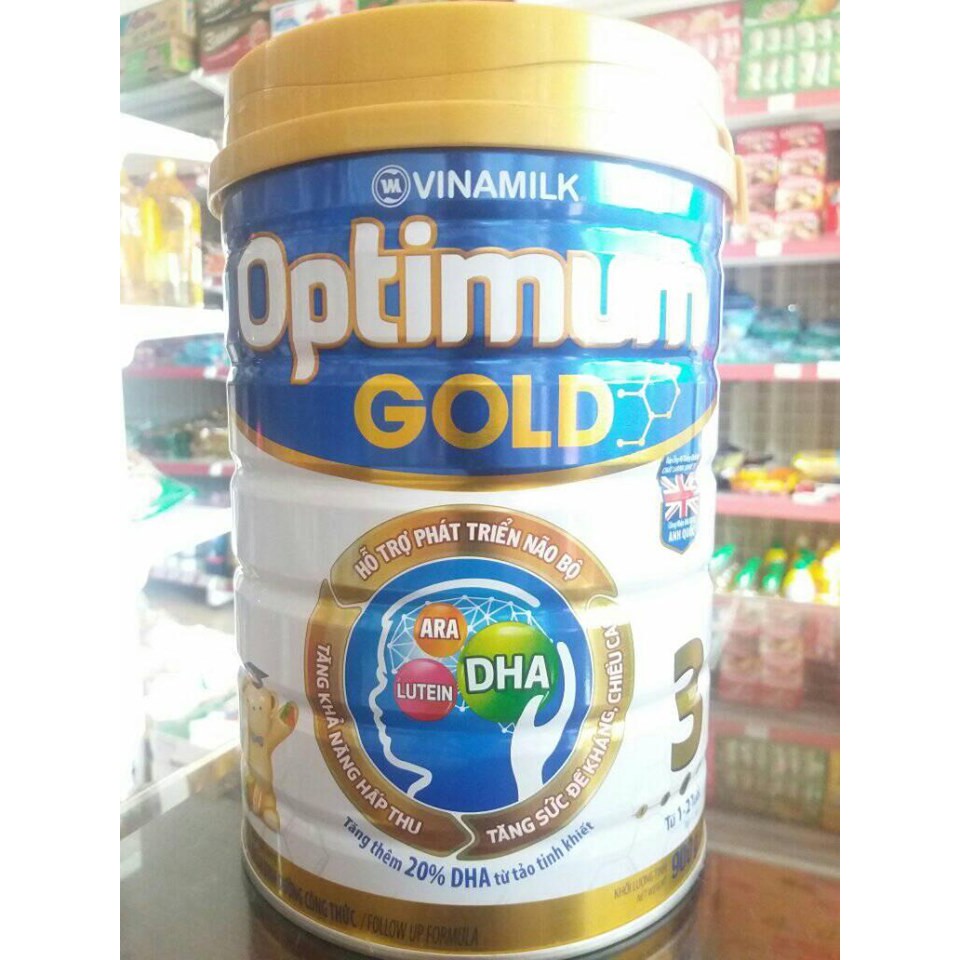 Sữa OPTIMUM GOLD 3-900G cho trẻ 1-2 tuổi (date 2021)