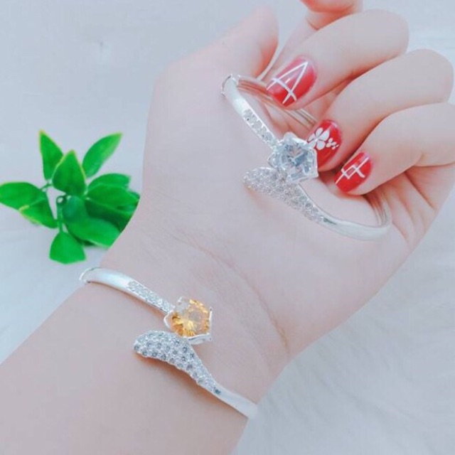 LẮC TAY NỮ BẠC TA- VÒNG TAY HỒ LY ĐÁ SIÊU XINH