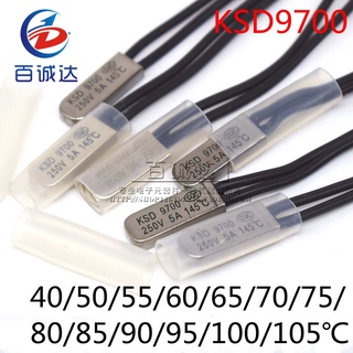 Ksd9700 40 ~ 105 độ công tắc điều khiển nhiệt độ công tắc bảo vệ nhiệt 5A kim loại thường mở / thường đóng