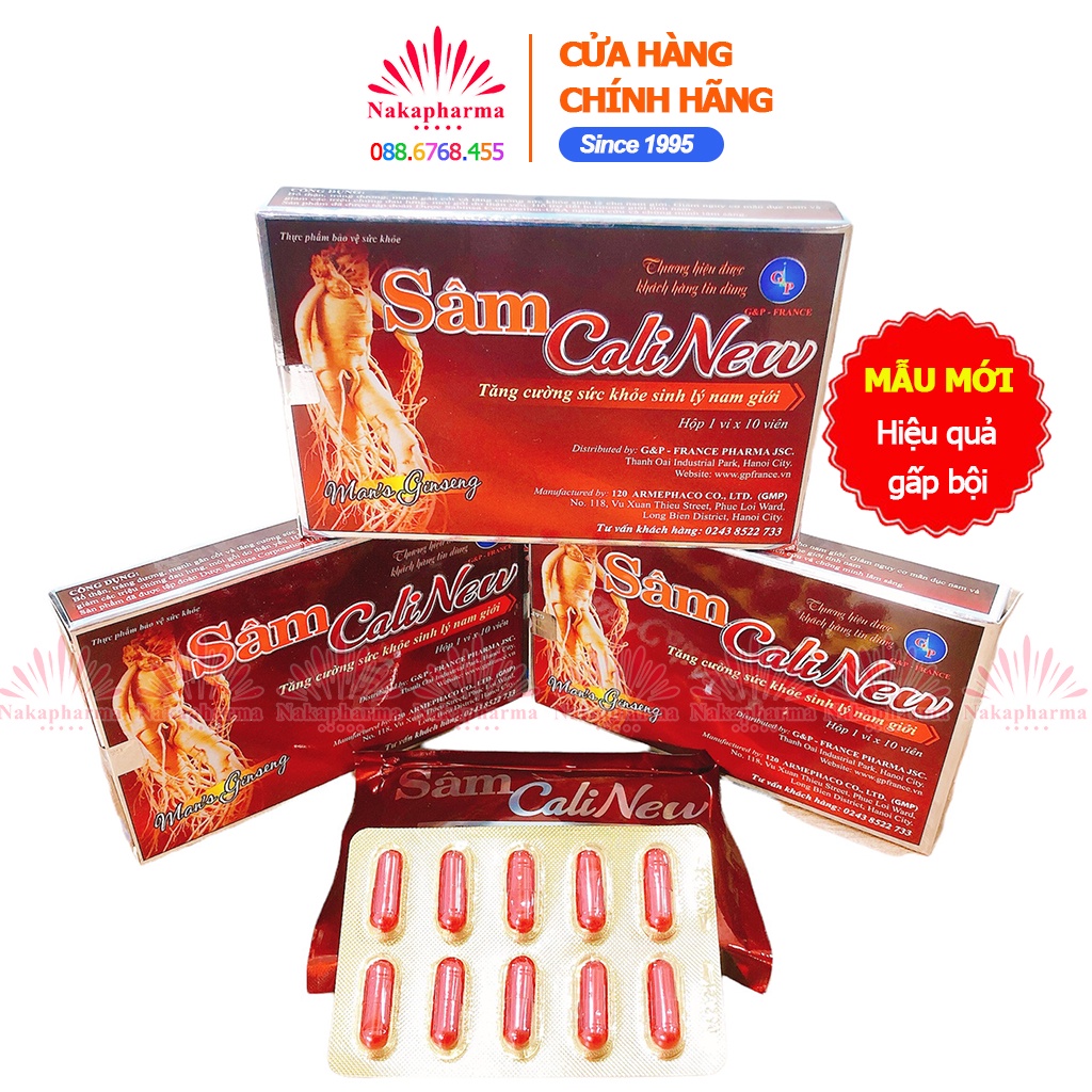 Sâm CaliNew G&P  – Giúp bổ thận tráng dương, tăng sinh lý phái mạnh Cali New Cali Peru - Man's Ginseng