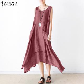 Đầm dài zanzea không tay thời trang nữ tính