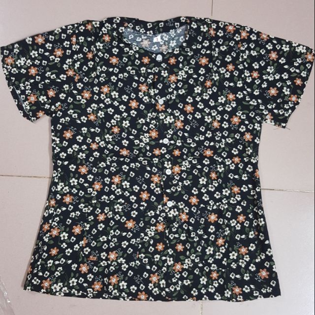 Áo lanh cộc tay bà già