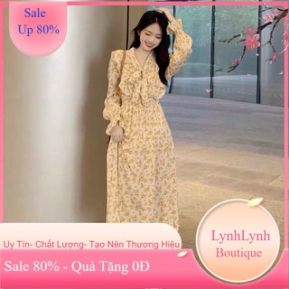 Đầm maxi voan hoa diu dàng nữ tính