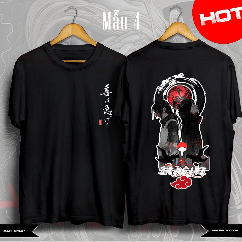 🔥HOT🔥BST áo thun unisex in hình Itachi Uchiha - áo Naruto đẹp giá rẻ nhất