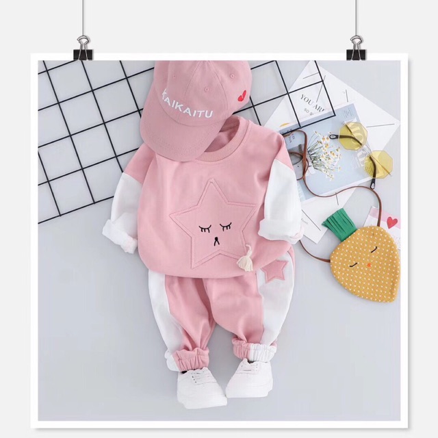 (XẢ KHO NGHỈ BÁN) Set bộ bé gái siêu xinh (2 mẫu) 80-110 cm