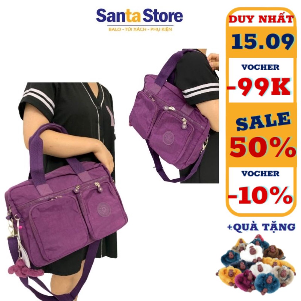 Túi xách tay vải dù size to KL1805 đi làm, đồ dùng cá nhân du lịch vải dù dày dặn thời trang cao cấp SANTA STORE
