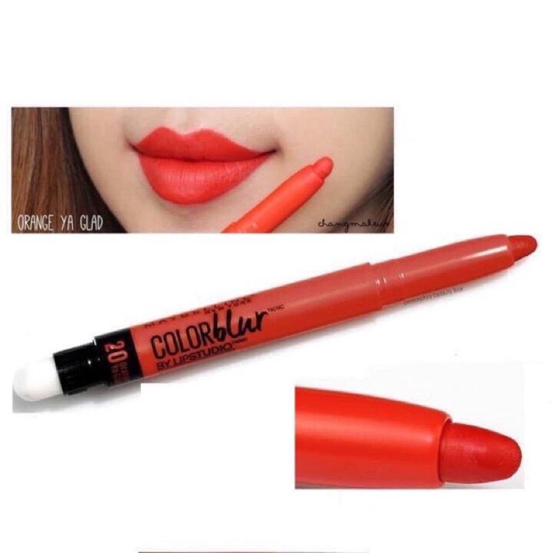 Son thỏi 2 đầu Maybelline Lip Studio Colorblur Cream Matte Pencil & Smudger 1.25g 05 Pink Insanity