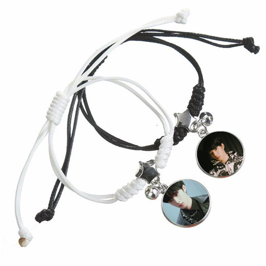 Vòng tay đôi IN HÌNH LƯU DIỆU VĂN TNT THỜI ĐẠI THIẾU NIÊN ĐOÀN idol thần tượng cpop