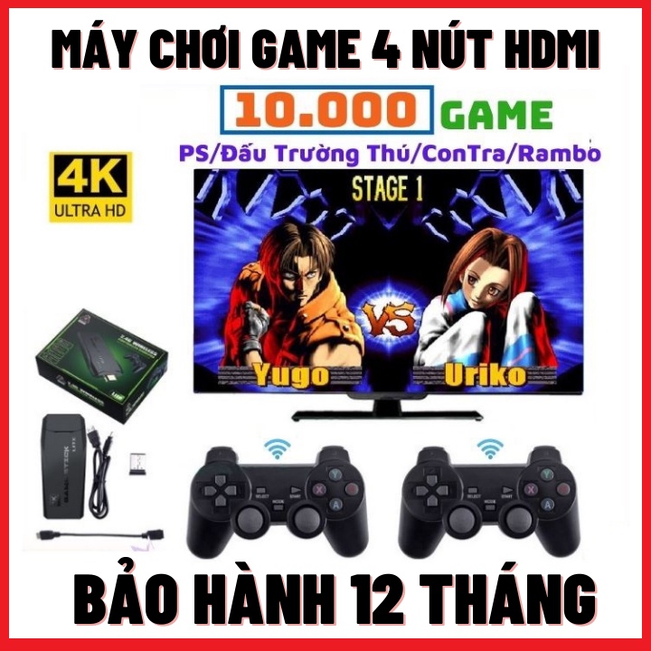 Máy Chơi Game 4 Nút 3500 Trò Chơi Cổ Điển Đang Dạng/PS1/Nitendo switch/FC Compact/F-Bảo Hành 12 Tháng