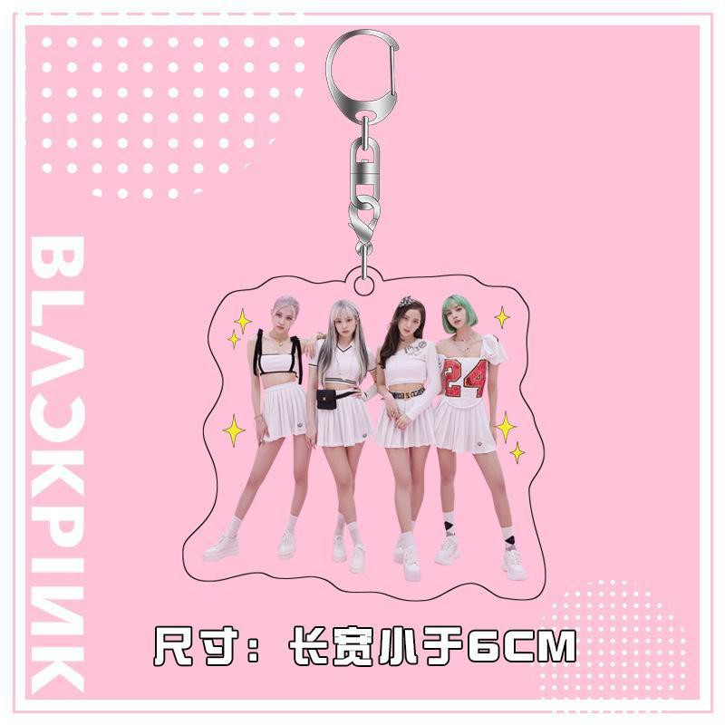 Móc khóa mặt in hình thành viên nhóm nhạc Hàn Quốc Blackpink xinh xắn