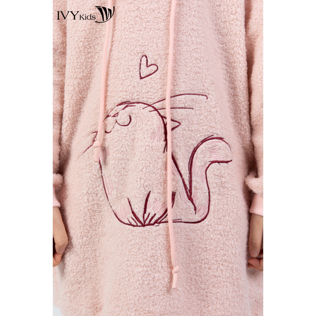Đầm lông bé mèo cho bé gái IVY moda MS 42G1202