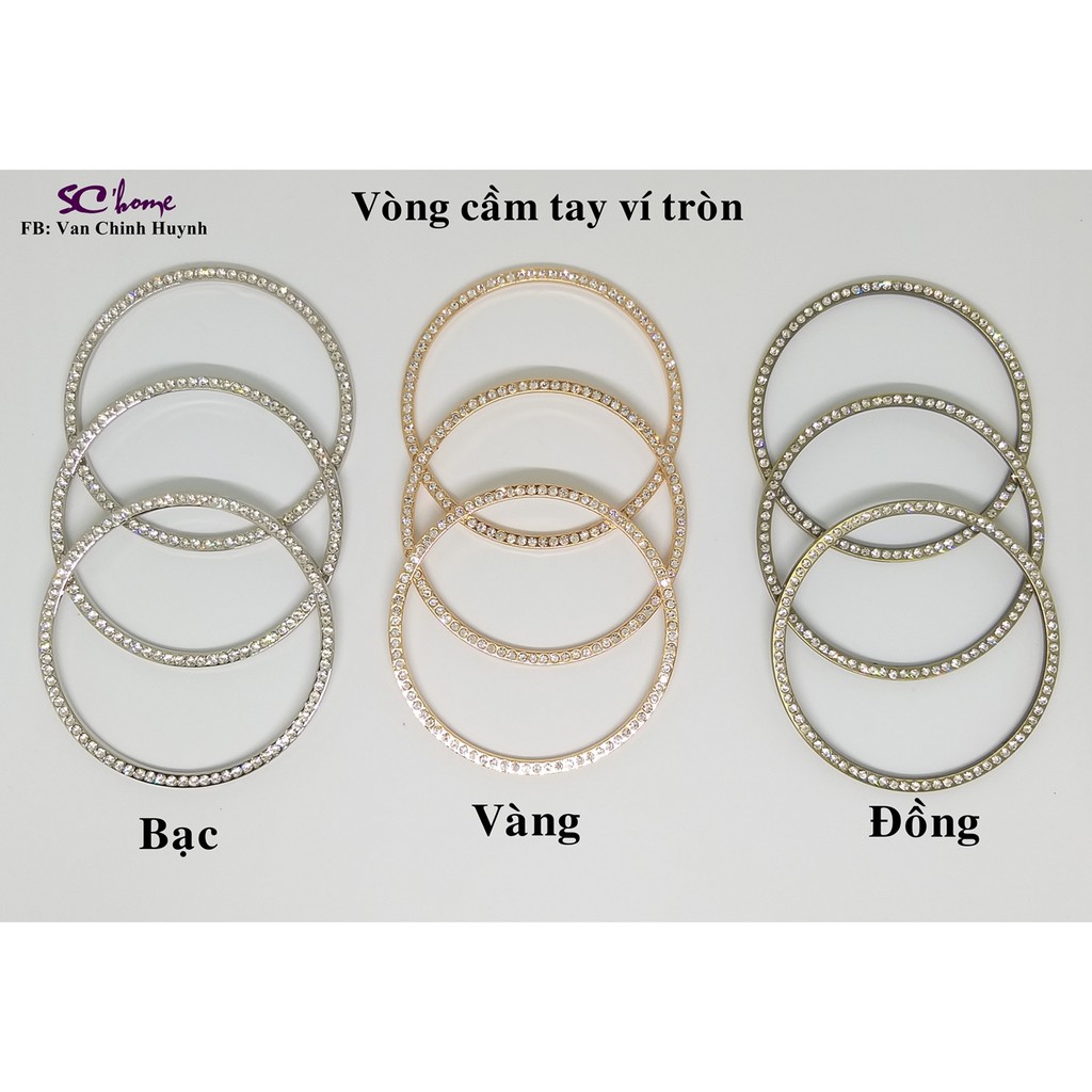 Vòng cầm tay cho phôi ví tròn 18cm
